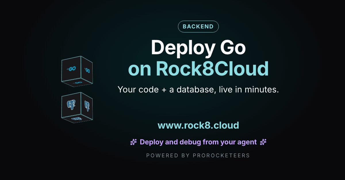 How to deploy Go on Rock8Cloud