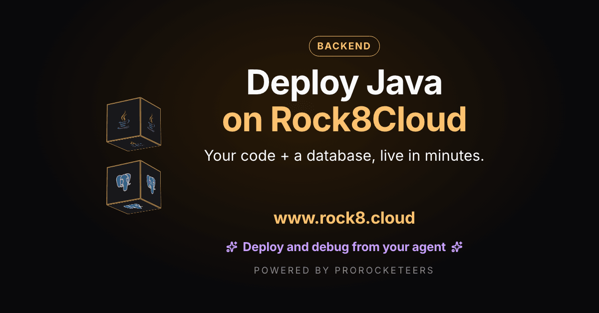 How to deploy Java on Rock8Cloud