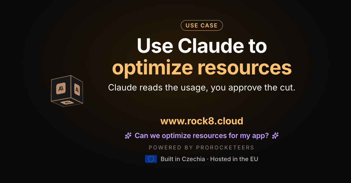 Use Claude to optimize the resources your apps use - Claude reads the usage, you approve the cut